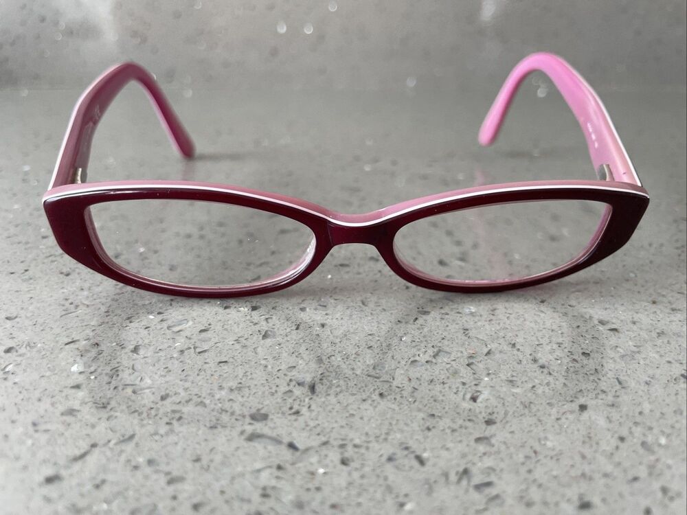 OCCHI 2007 Pink Eyeglasses Frames ONLY 45-14-130 Oval purple kids
